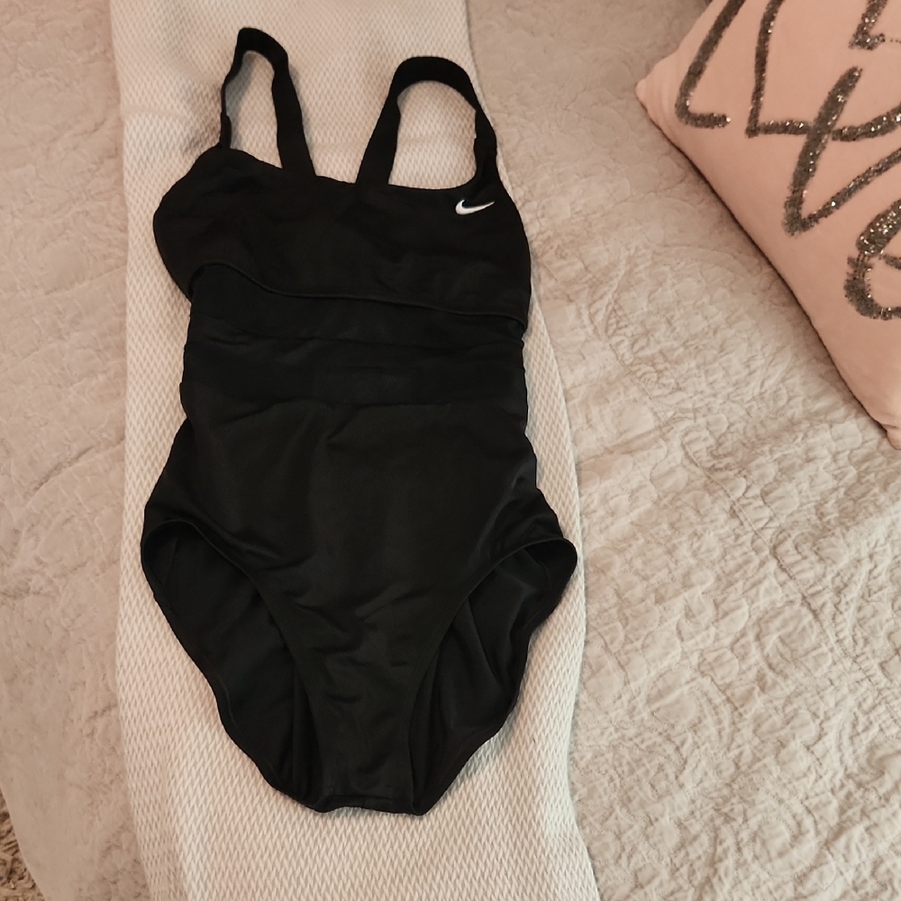 Nike Black Athletic One-Piece Swimsuit